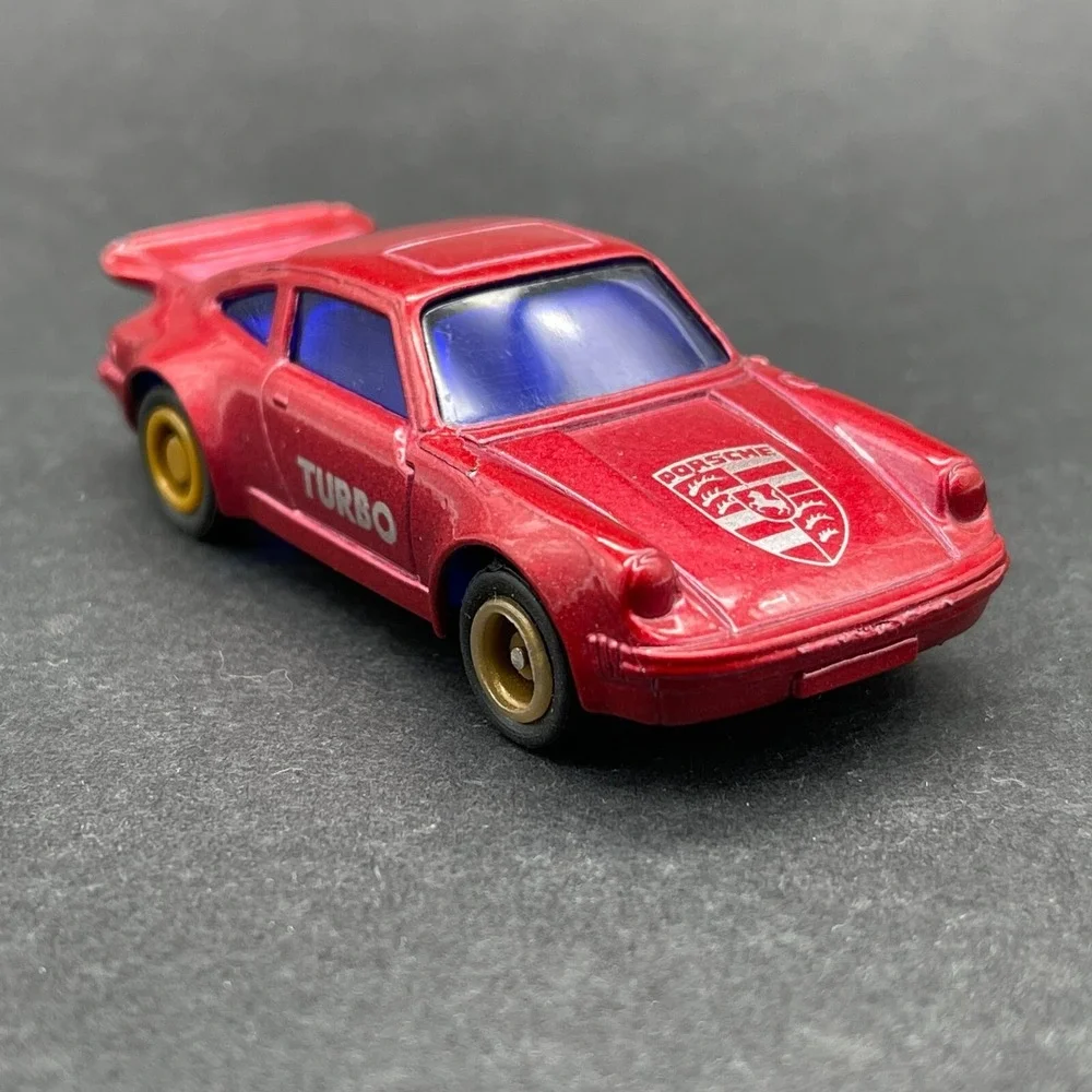 MC Toy Vehicle Pull Back Porsche Turbo‎ Car Red Diecast 1/64 Scale Loose